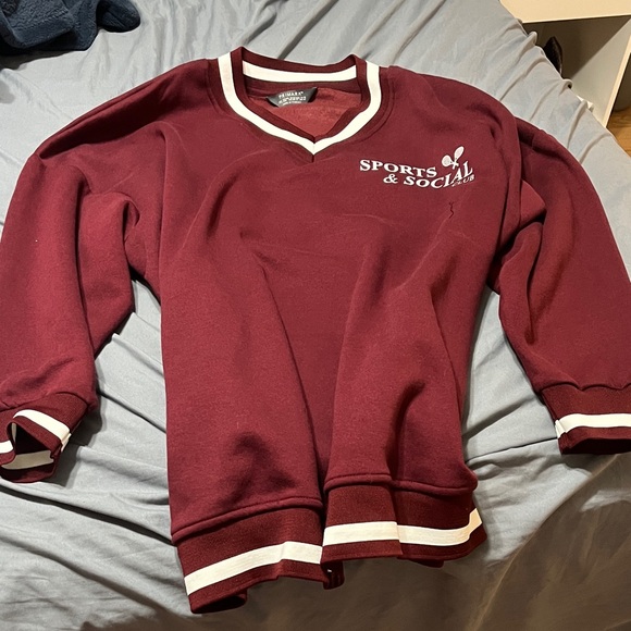 Primark Burgundy Women's Crew Neck Sweater - Picture 1 of 1